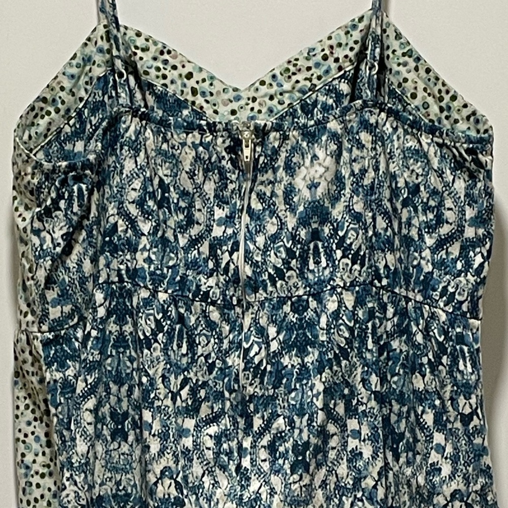 Boho Hippy Chic Mini Dress Size XXL Mossimo Side Pocket Thin Strap Tie Dye Dots - Picture 6 of 10